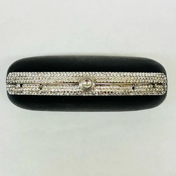 Daniella Tiny Purse W/ Rhinestones Handle & Cross-body Chain - Picture 6 of 7